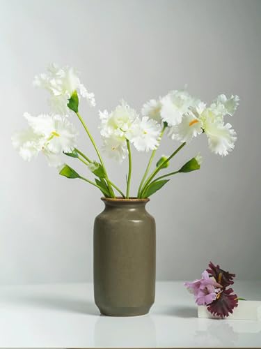 Product: 6 Stems Artificial Iris Flower Stem, Realistic Home Floral for Home Wedding Party Arrangement Table Centerpiece(NO VASE) for Wedding/Home Decoration(Pink)