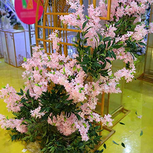 Product: Zereff - Silk Artificial Flowers Encryption Cross Cherry Blossom Simulation Wedding Home Decoration Fake Vase Flower - (Size: Total Height 90cm, Color: Purple Blue)