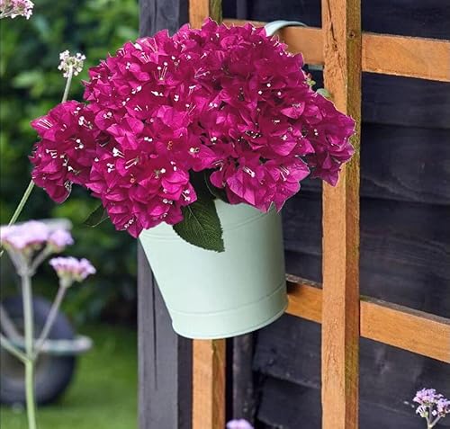 Product: Artificial Bougainvillea Bush Silk Flowers Bouquet for Home Garden Wedding Decor Bougainvillea Flower Shrubs (Violet - Pack of 12)