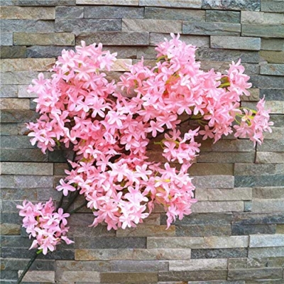 Product: Zereff - Silk Artificial Flowers Encryption Cross Cherry Blossom Simulation Wedding Home Decoration Fake Vase Flower - (Size: Total Height 90cm, Color: Purple Blue)