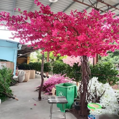 Product: Lifelike Bougainvillea Artificial Tree,Fake Bougainvillea Flowers Plant,Tall Lifelike Large Artificial Tree,for Home, Office, Patio, Balcony, Wedding Decoration,2 * 2m