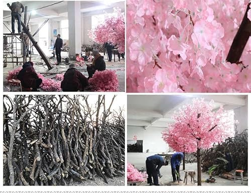 Product: Artificial Cherry Blossom Tree Deep Pink for Indoor Landscaping & Wedding Decorations, Perfect for Indoor/Outdoor Hotel Decoration