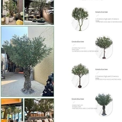 Product: Artificial Green Camellia Tree Faux Silk Plant Planter Fake Greenery Potted for Home Office Decor Indoor(3mx2.5m)