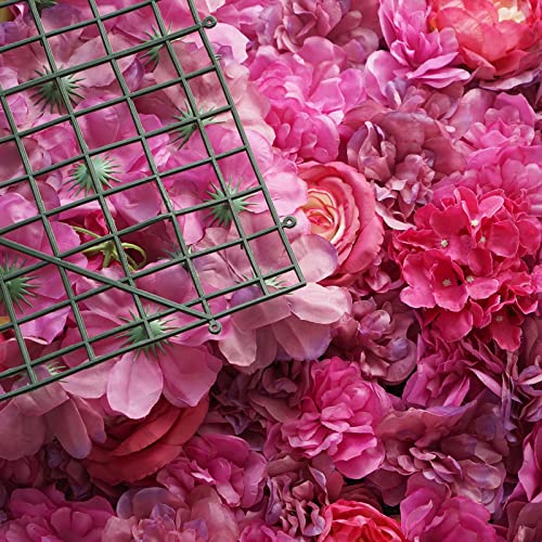 Product: Efavormart 13 Sq ft. | 4 Panels UV Protected Lifelike Assorted Silk Flower Wall Mats Panel Photo Booth Garden - Violet | Purple