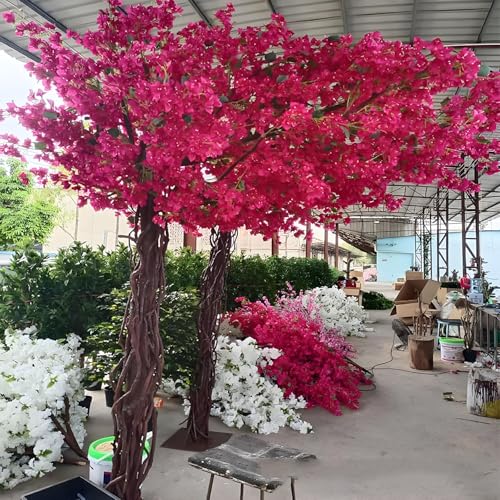 Product: Bougainvillea Tree,Lifelike Bougainvillea Artificial Tree,Bougainvillea Faux Silk Flower Tree,Tall Fake Floor Plant,for Indoor Outdoor Bedroom Living Room Decor,2.*1.5m