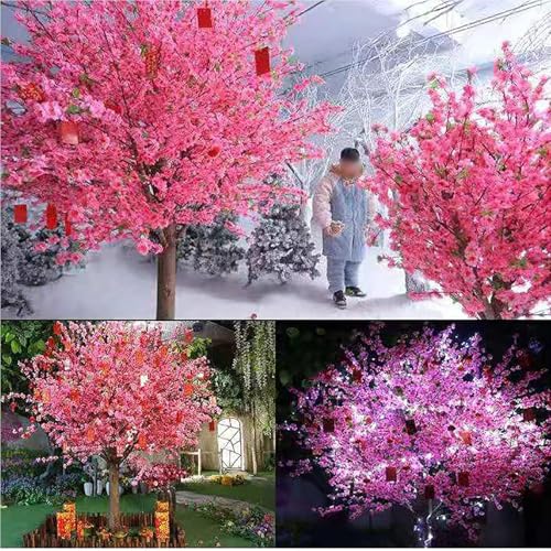 Product: Handmade Light Pink Tree Indoor, Artificial Cherry Blossom Tree, with Natural Wood Trunk and Lifelike Flowers for Home Office Party Wedding Decor,001,1.2x1.0m/3.9x3.2ft