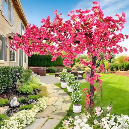 Silky Flower Store Large Bougainvillea Artificial Tree, Realistic Faux Floral Décor, Lifelike Indoor Statement Plant, 3 x 2.5m 7 7 Product: Large Bougainvillea Artificial Tree,Realistic Faux Trees with Nearly Natural Bougainvillea Tree,Lifelike Bougainvillea Tree for Decor Spring, Summer, Autumn and Winte,3 * 2.5m