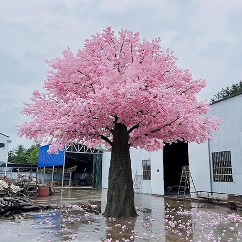 Product: Artificial Cherry Blossom Tree Realistic Pink Sakura Tree UV Resistant Faux Plant for Home Office Indoor Outdoor Decor 4M