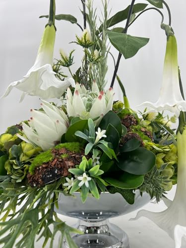 Product: Artificial Life Like Winter Centerpiece Arrangement,Spring Artificial Flowers for DIY Wedding Centerpieces Arrangements Party Tables Home Decorations Garland for Table Centerpiece Holiday Party Weddi