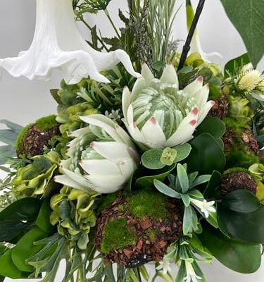 Product: Artificial Life Like Winter Centerpiece Arrangement,Spring Artificial Flowers for DIY Wedding Centerpieces Arrangements Party Tables Home Decorations Garland for Table Centerpiece Holiday Party Weddi