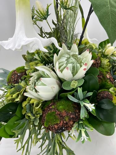 Product: Artificial Life Like Winter Centerpiece Arrangement,Spring Artificial Flowers for DIY Wedding Centerpieces Arrangements Party Tables Home Decorations Garland for Table Centerpiece Holiday Party Weddi