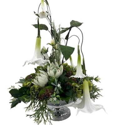 Product: Artificial Life Like Winter Centerpiece Arrangement,Spring Artificial Flowers for DIY Wedding Centerpieces Arrangements Party Tables Home Decorations Garland for Table Centerpiece Holiday Party Weddi