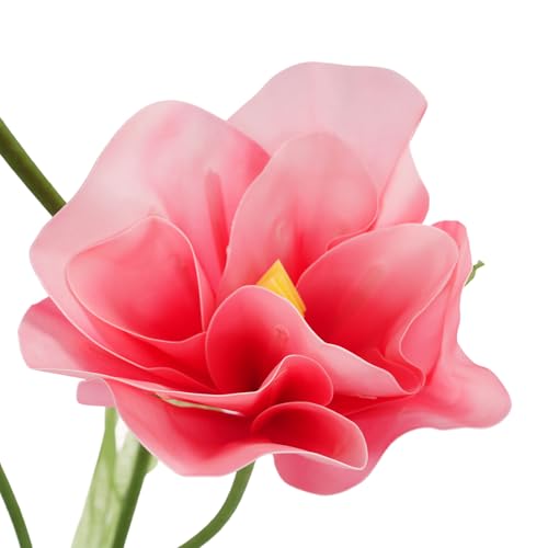 Product: Artificial Wedding Flowers, Three-Headed Artificial Tulips Flowers, Artificial Silk Flower, for Birthday Wedding Arrangements Banquet Background Decor (Pink)