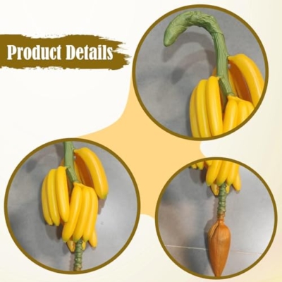 Product: Baoblaze Artificial Banana Simulation Fruit Creative Ornament Faux Fruit Prop Harvest Decoration for Home Early Childhood Centers Home, Yellow