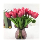 Product: DSXLY 10Pcs Artificial Tulips 34cm Tall Plastic Fake Flowers Plants Flower Arrangements Wedding Bouquets Table Centerpieces Home Garden Party Decoration - Without Vase