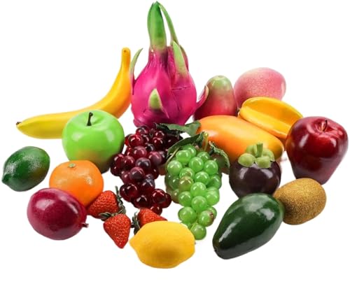 Product: ERJGIKL Artificial Fruits Artificial Fruits 20 Pcs Pack, Fake Fruits for Home Decor, Simulation Fruit Set, Party Chirstmas Decortion