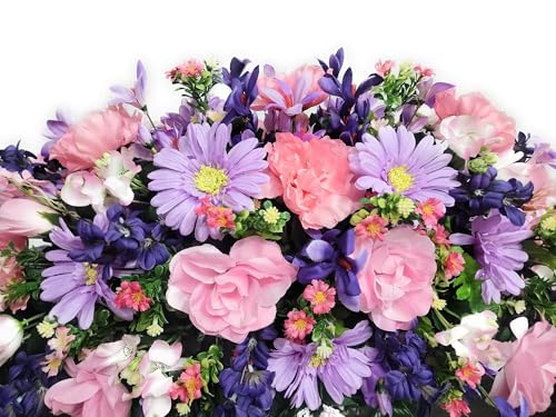Product: Exotic Dried Flower Bouquet 33" Pink Cemetery Flowers,Artificial Mother Day Grave Flower for Cemetery Grave Tombstone Decorations