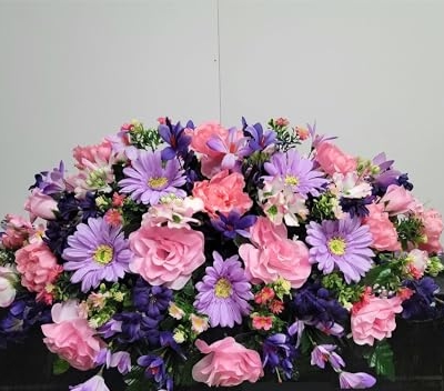 Product: Exotic Dried Flower Bouquet 33" Pink Cemetery Flowers,Artificial Mother Day Grave Flower for Cemetery Grave Tombstone Decorations