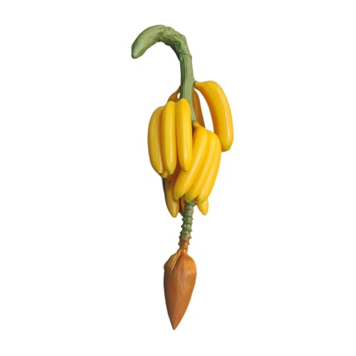 Product: FLCPJGV Artificial Banana Harvest Decoration Decorative Decorative Banana Bunch Faux Fruit Prop for Kitchen Education, Yellow