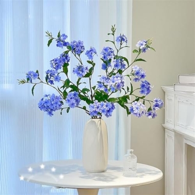 Product: Floral Installations Fake Flowers Living Room Arrangements High-Grade Table Centerpieces Artificial Blue Bouquet Simulated Flowers Party Decoration