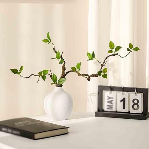 Product: Floral Installations Living Room Decoration Simulation Azalea Fake Flower Arrangement Ceramic White Vase Party Decoration