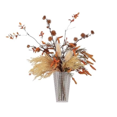Product: Floral Installations Living Room Table Decoration Arrangement Light Luxury Simulation Flower Set Artificial Flower Glass Vase Party Decoration