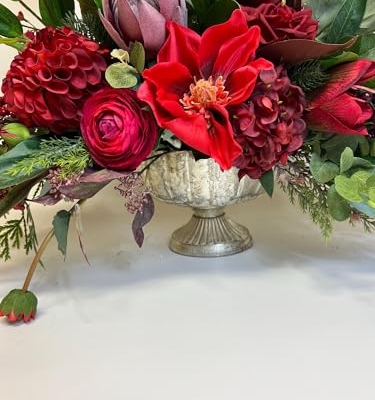 Product: Grande Luxurious Christmas Centerpiece, Artificial Floral Arrangement, Deep Jewel Toned Centerpiece for DIY Party Tables Home Decorations Garland for Table Centerpiece Holiday Party Weddi