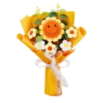 Product: Hojalis Crochet Flowers Bouquet, Handmade Crochet Flowers, Knitted Smile Sunflower, Knitted Flower Bouquet, Artificial Flower for Mother's Day Birthday Valentine's Day Wedding Graduation Anniversary