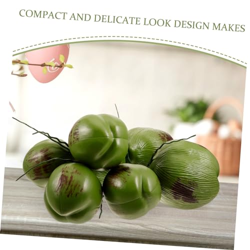 Product: HOMOCONO 1 Bunch Lifelike Artificial Coconuts Model Faux Tropical Fruit Decoration for Hawaiian Parties Wedding Scenes Home and Garden Display Realistic Simulation Prop for Summer Themes