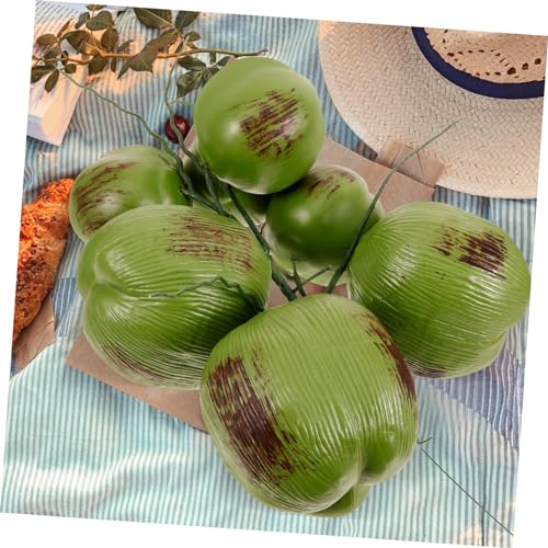 Product: HOMOCONO 1 Bunch Lifelike Artificial Coconuts Model Faux Tropical Fruit Decoration for Hawaiian Parties Wedding Scenes Home and Garden Display Realistic Simulation Prop for Summer Themes