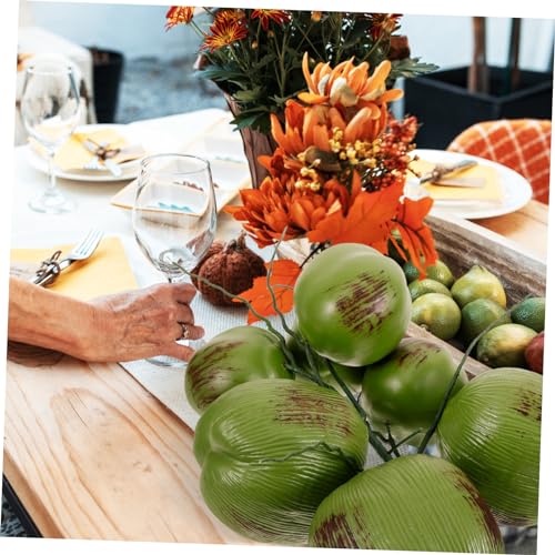 Product: HOMOCONO 1 Bunch Lifelike Artificial Coconuts Model Faux Tropical Fruit Decoration for Hawaiian Parties Wedding Scenes Home and Garden Display Realistic Simulation Prop for Summer Themes