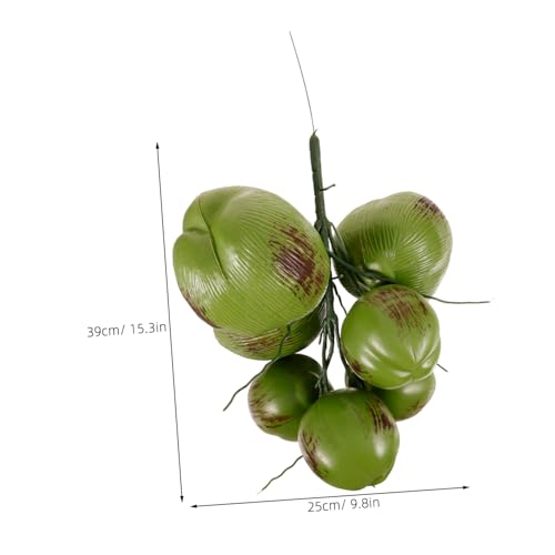 Product: HOMOCONO 1 Bunch Lifelike Artificial Coconuts Model Faux Tropical Fruit Decoration for Hawaiian Parties Wedding Scenes Home and Garden Display Realistic Simulation Prop for Summer Themes