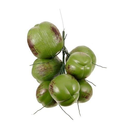 Product: HOMOCONO 1 Bunch Lifelike Artificial Coconuts Model Faux Tropical Fruit Decoration for Hawaiian Parties Wedding Scenes Home and Garden Display Realistic Simulation Prop for Summer Themes