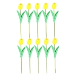 Product: JCYGBMK 10pcs Fake Tulips Flower Realistic Tulips Artificial Tulips Real Touch Simulation Tulips Fake Flower Plastic Flower Decoration Faux Tulips Home Orname, 34 * 7cm, Red