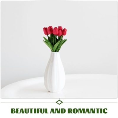 Product: JCYGBMK 12pcs Tulip Artificial Flower Home Decor Plant Decor Tulips Arrangement Bouquet Tulips Photo Prop Faux Tulip Bouquet Outdoor Artificial Flowers Fake T