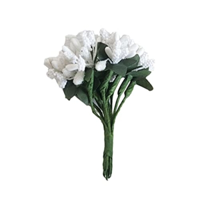 Product: JCYGBMK Fake Flowers Pick Women Finger Watch Hand Decor Coffee Shop Decor Fake Flowers for Decoration Tulips Artificial Flowers Xmas Tree Ornaments Berry Whit, Medium