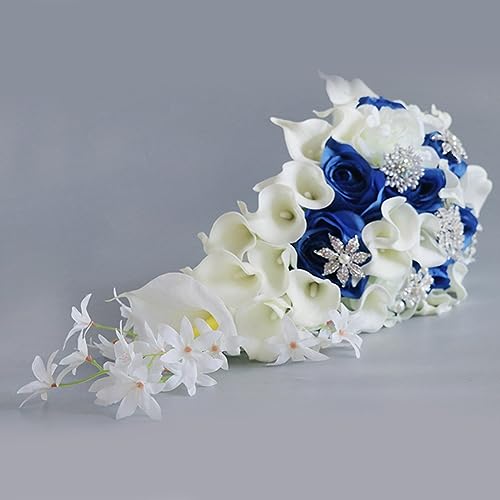 Silky Flower Store Artificial Flower Bouquet, Waterfall Simulation Faux Flowers, PU Decorative Arrangement, Home Wedding Event Decor 32.5cm 3 3 Product: Kangnice Artificial Flower Bouquet Button Waterfall Simulation Fake Flowers