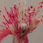 Product: Kind Protea Preserved & hot Pink Amaranthus Dried Loose Flowers Centerpiece and vase Arrangement for Home and Wedding(Green) Garland for Table Centerpiece Holiday Party Weddi