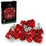 Product: LEGO Botanicals Bouquet of Roses Artificial Flowers - Fake Red Roses Building Set for Adults, Ages 18+ - Gifts for Anniversary for Women & Men - Home Decor for Table Display - 10328