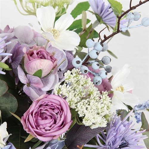 Product: LIAN16PENG Floral Installations Hydrangea Simulation Flower Bouquet Creative Artificial Flowers Living Room Decoration Photography Handbags Fake Flowers Party Decoration