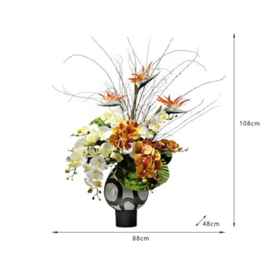 Product: LIAN16PENG Floral Installations Simulation Plant Bonsai Decorative Artificial Flower Bouquet Creative Flowers Coffee Table Desktop Soft Furnishing Ornaments Party Decoration