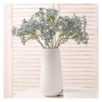 Product: LOPAYUHB Artificial Gypsophila Flowers with Vase Soft Plastic Silk Flower DIY Flowers Arrangement for Home Kitchen Table Centerpieces Decor