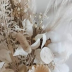 Product: Neutral White Beige Dried Flower Bouquet Bridal Wedding Decor Natural Preserved Flowers Bunch Everlasting Rustic Home Décor Floral Dry for Wedding, Party and Church(WHITE) Garland for Table Centerpiec