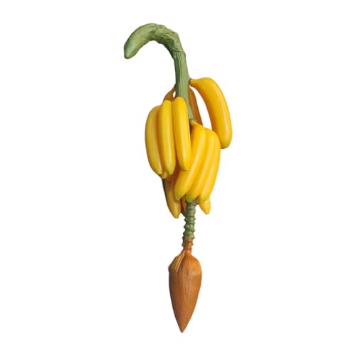 Product: Qianly Artificial Banana Faux Fruit Prop Ornament Decorative Simulation Fruit Decorative Banana Bunch for Art Painting Kitchen Home, Yellow