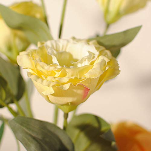 Product: QSYJCCXDL Artificial Flower in Pot Orange Peony Simulation Flower Suit for Living Room Table Silk Flower Rose Decoration Flower Decorative Flower Table Centerpiece Office Wedding Party Decoration