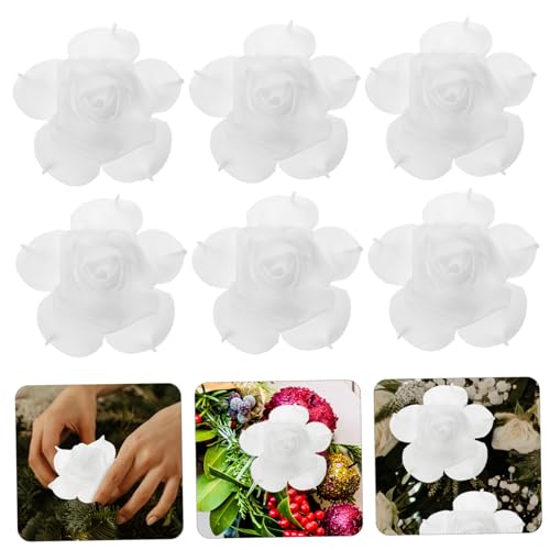 Silky Flower Store Artificial Foam Rose Flowers White Wedding Decoration, Ivory Faux Roses Set of 50, 2.7cm 2 2 Product: ROSENICE 50pcs Artificial Foam Rose Flowers for Home Wedding Decoration (White)