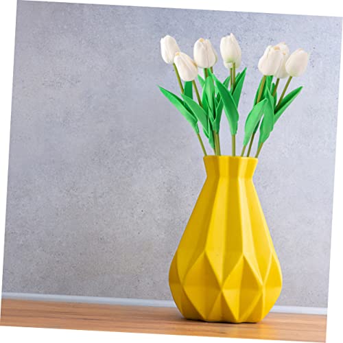 Product: SLCHJXS 10pcs Fake Tulips Flower Realistic Tulips Artificial Tulips Real Touch Simulation Tulips Fake Flower Plastic Flower Decoration Faux Tulips Home Orname, 34 * 7cm, Red