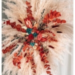 Product: Terracotta Wedding Floral Decor, Bridal Arch of Flowers, Rustic Boho Arches, Fall Wedding Flowers for Arch Arrangement Garland for Table Centerpiece Holiday Party Weddi(L30 W16)