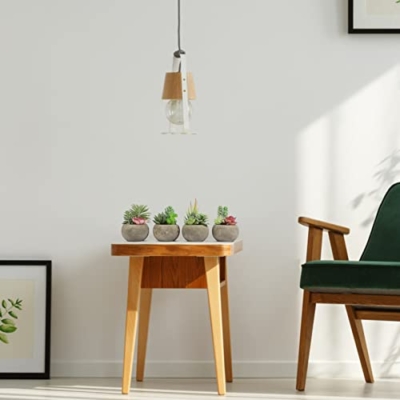 Product: Vasemouh Artificial Succulents Set of 4,Fake Succulents Home Office School Decoration
