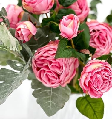 Product: WINDALY 3PCS Light Pink Cabbage Rose Stem,23" Tall Luxury Artificial Flower Bouquet for Wedding/Home Decoration (NO VASE)